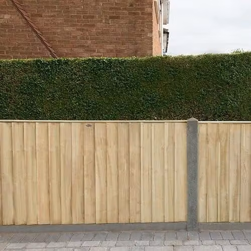 Forest Garden Brown Impregnated Wood Vertical Board Fence Panel, Pack of 20, W: 91.44 cm x H: 47 cm – 2