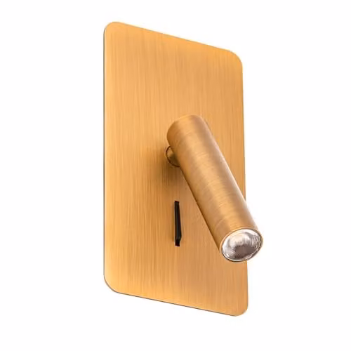 Netlighting Suau Integrated LED Recessed Wall Reading Light in Bronze with 3000K Warm White Light – 1