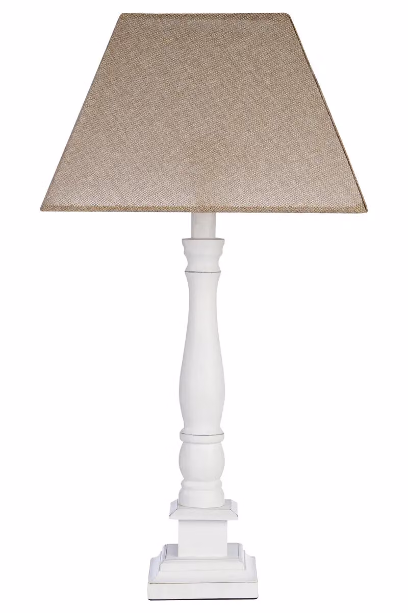 Orsina Natural Wood Table Lamp with Beige Fabric Shade – 3