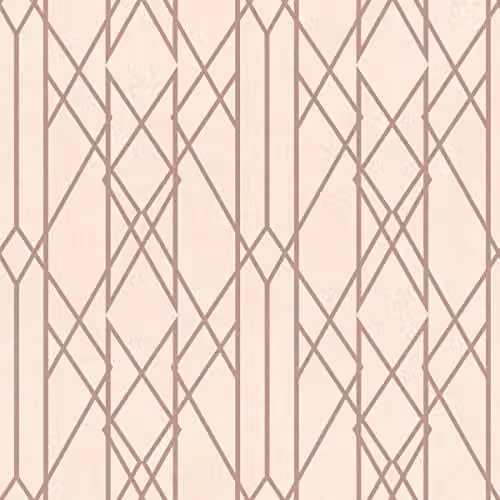 Rasch Portfolio Lattice Geometric Metallic Shimmer Wallpaper in Pink and Gold – 1