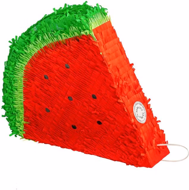 Fax Potato Red and Purple Paper Cardboard Hanging Party Pinata