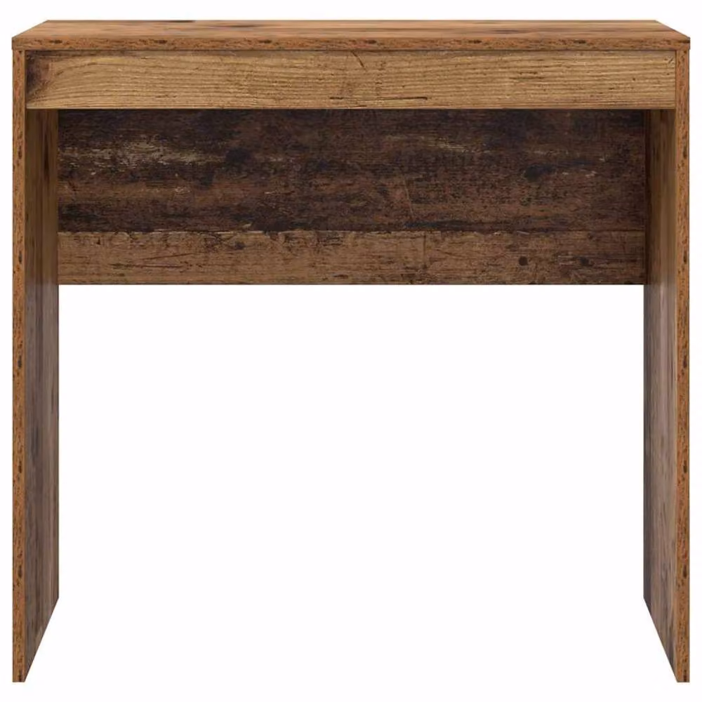Berkfield Home Rustic Writing Desk in Brown Wood, W/D/H: 80 x 40 x 76 cm – 3