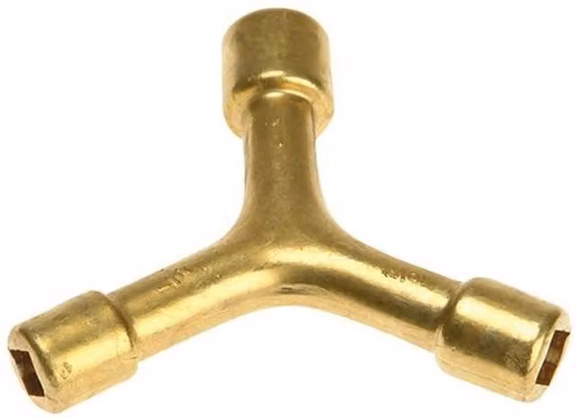 Monument Brass Three Legged Radiator Valve Key