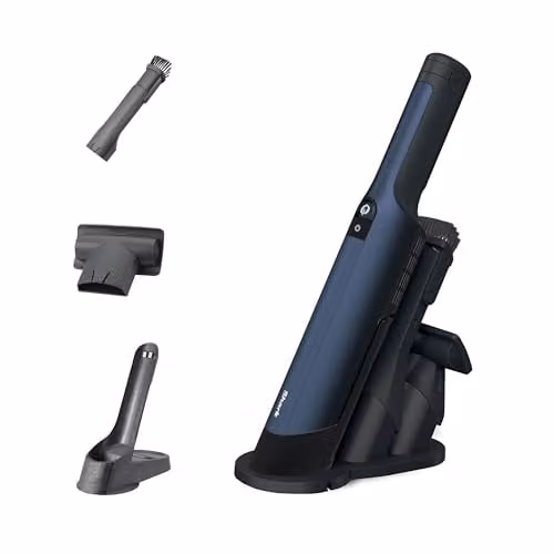 Shark WandVac 2.0 Cordless Handheld Vacuum Cleaner in Blue with Rechargeable Battery and Charging Station