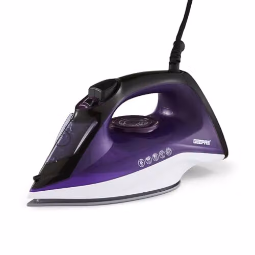 GEEPAS 2400W Steam Iron with Anti-Calc Function in Purple