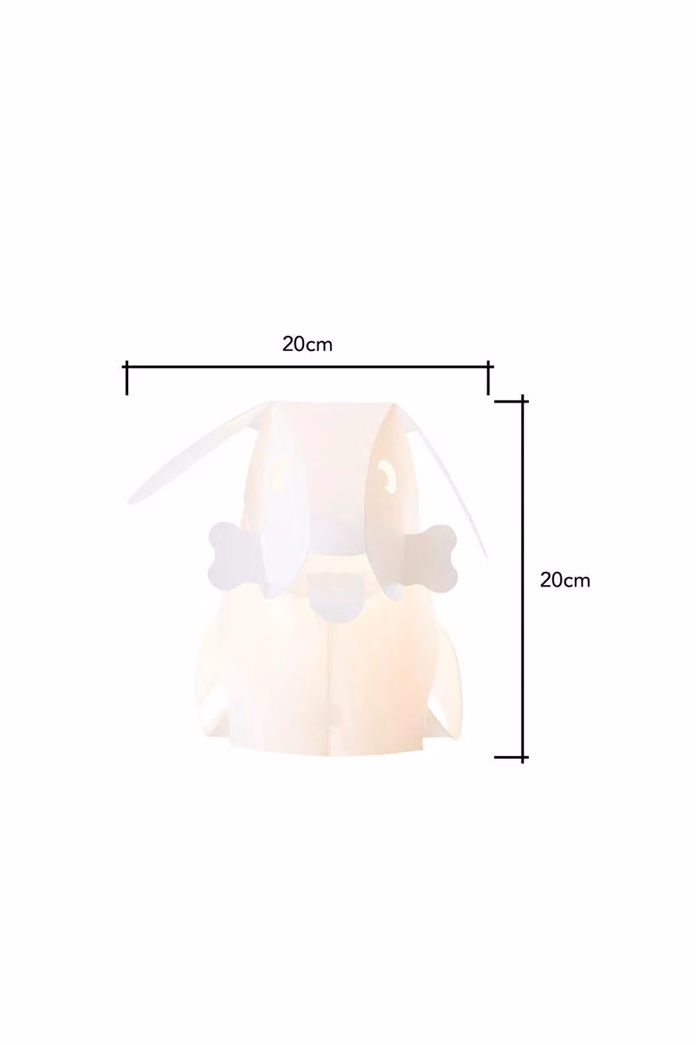 BHS Lighting Glow Dog Table Lamp in White – 2