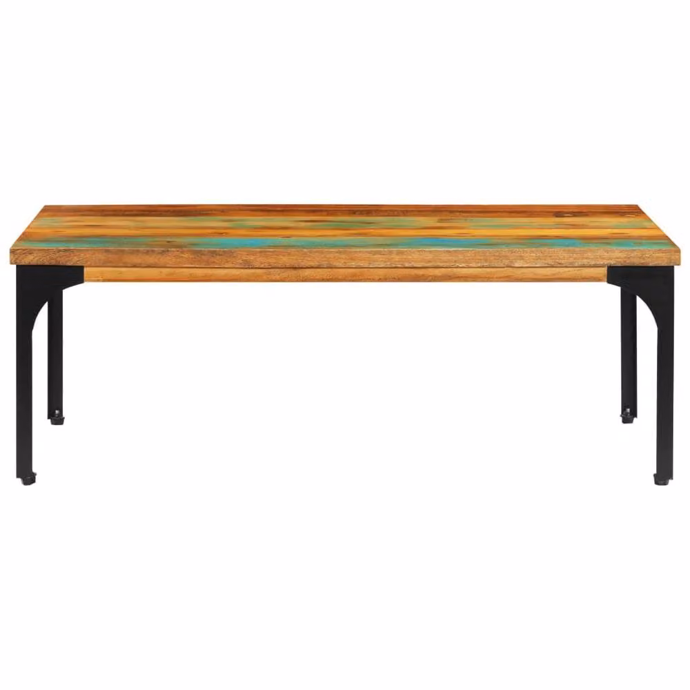 Berkfield Home Brown Reclaimed Solid Wood Coffee Table, W/D/H: 100 x 60 x 35 cm – 2