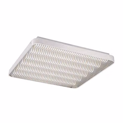 Mantra Netlighting Fusion Square LED Ceiling Light in Grey and Silver, 58cm, 50W, 3120lm