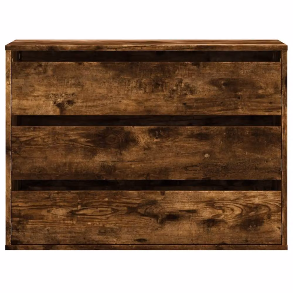 Berkfield Home Corner Chest of Drawers in Smoked Oak Brown, W/D/H: 80 x 41 x 58 cm – 4