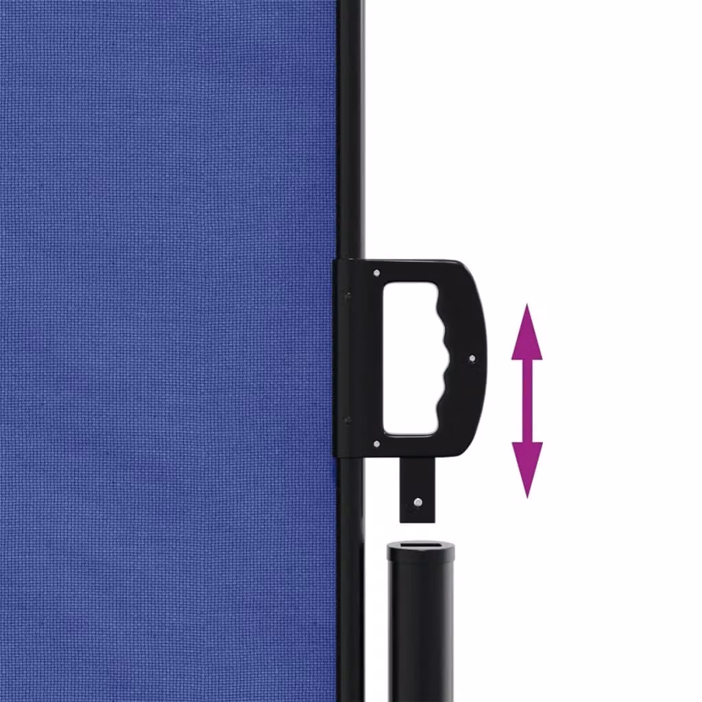Berkfield Home Retractable Side Awning in Blue, W/H: 120 x 200 cm – 4