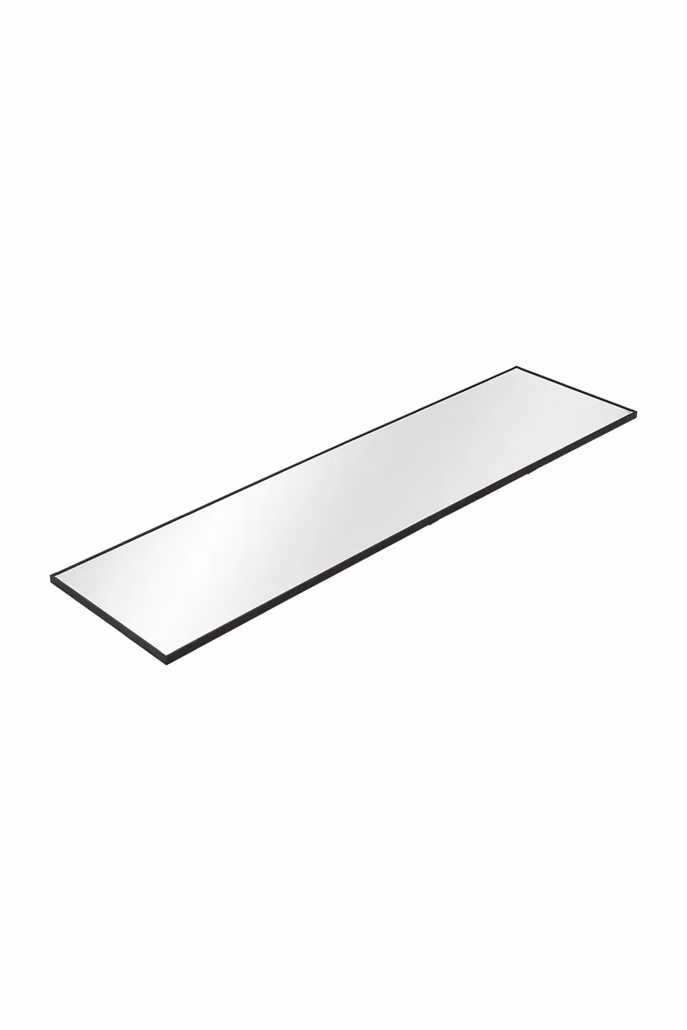 Living and Home Slim Design Metal Frame Full Length Mirror in Black, W/H: 40 x 150 cm – 3