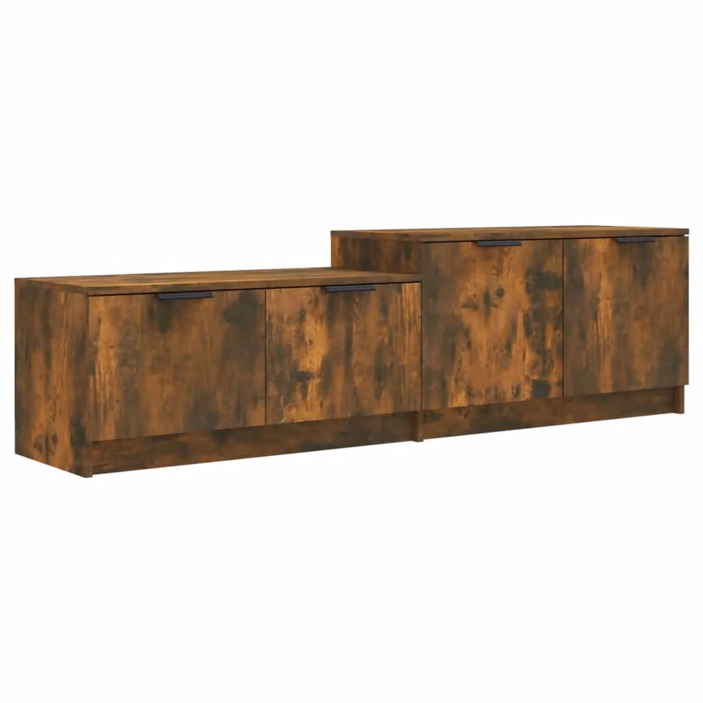 Berkfield Home Modern Smoked Oak TV Cabinet in Brown, W/D/H: 158.5 x 36 x 45 cm – 2