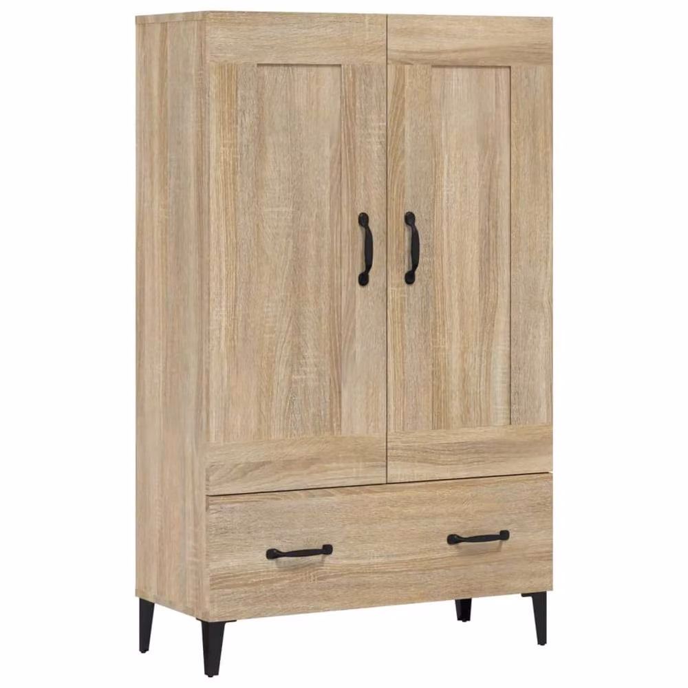 Berkfield Home Sonoma Oak Highboard in Brown, W/D/H: 70 x 31 x 115 cm – 2