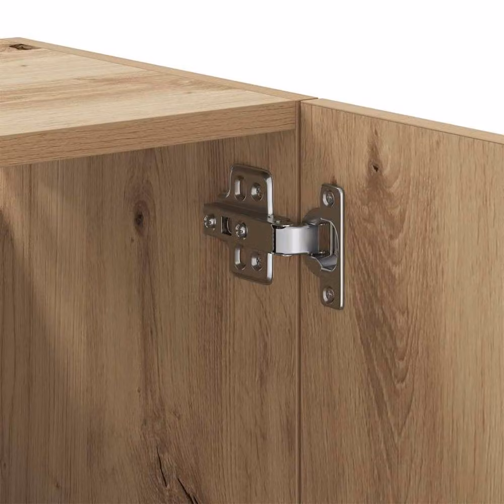 Berkfield Home Artisan Oak Wall Cabinet in Brown, W: 60 cm, D: 31 cm, H: 60 cm – 3