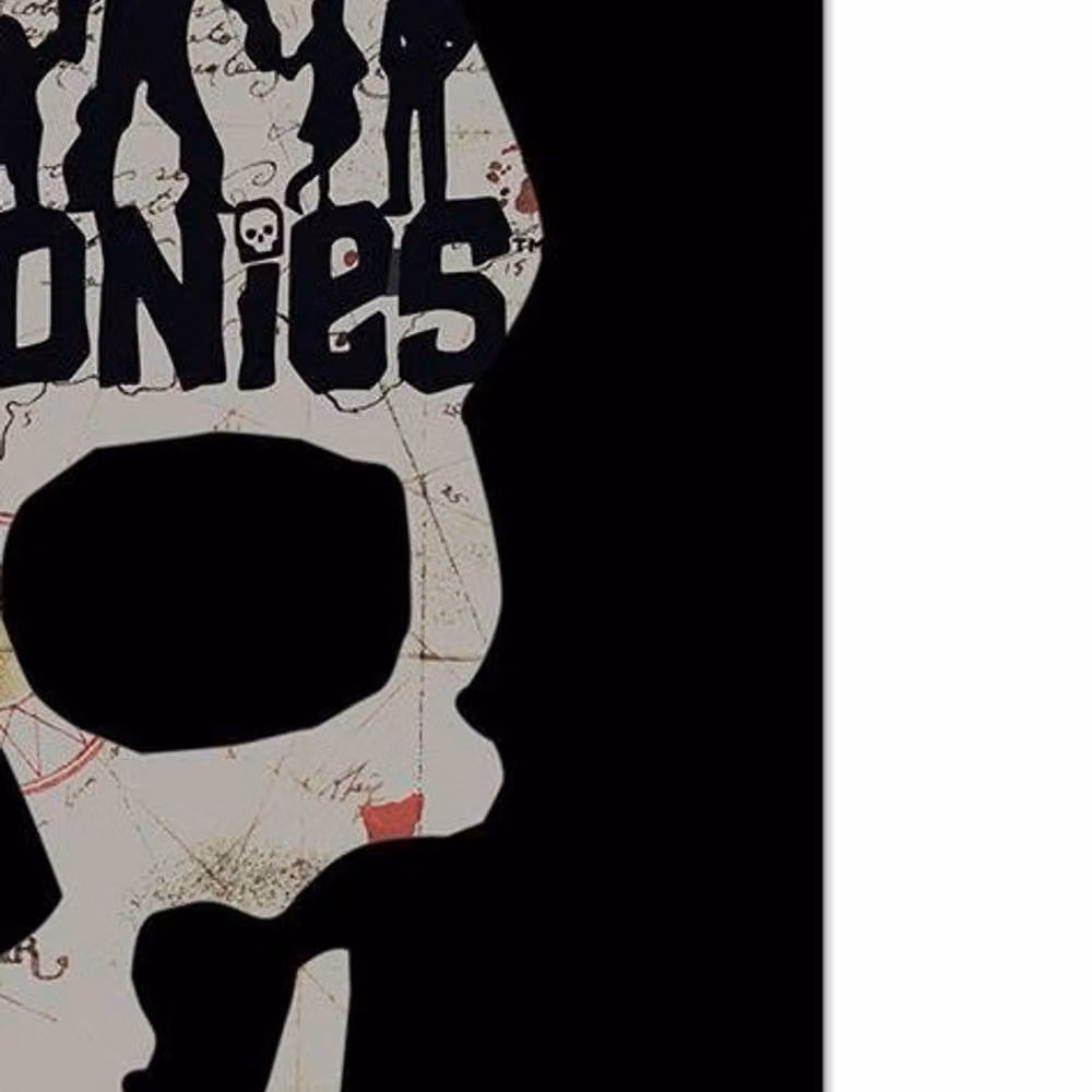 The Goonies Skull Framed Paper Poster in Black – 2