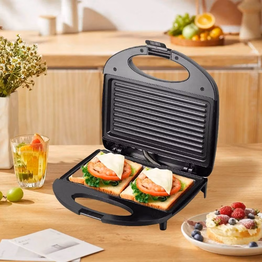 Kelvenix Extra Large Non-Stick Grill Sandwich Maker Toaster in Black – 3
