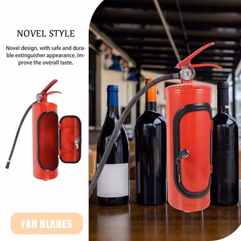 FLAVORA Red Mini Bar Wine Cabinet with Bottle Rack and Hinged Doors, W/D/H: 80 x 100 x 85 cm – 3
