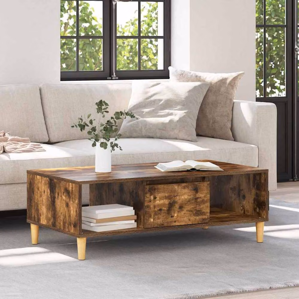 Berkfield Home Modern Smoked Oak Storage Unit with Door in Brown – 4