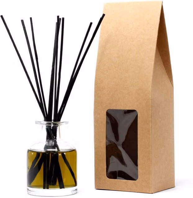 KDMK Extra Tall Brown Window Box for Reed Diffuser Gifts