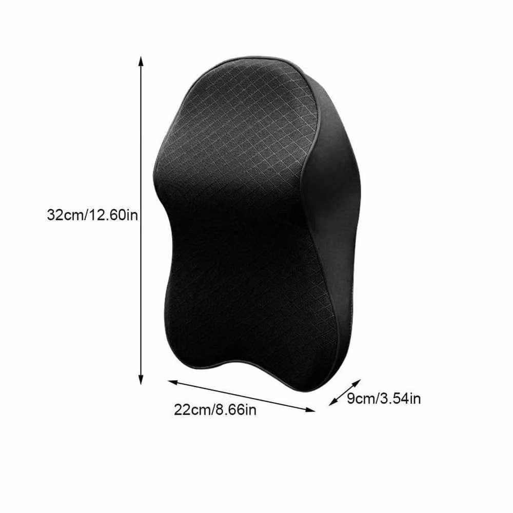 Havendro Breathable Memory Foam Car Neck Support Pillow in Black – 2
