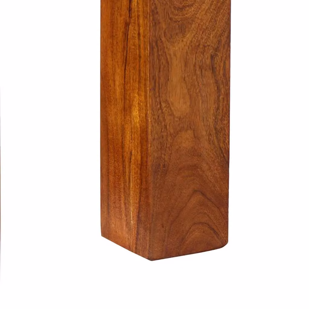 Berkfield Home Rustic Acacia Solid Wood Console Table, Brown, W/D/H: 110 x 35 x 75 cm – 4