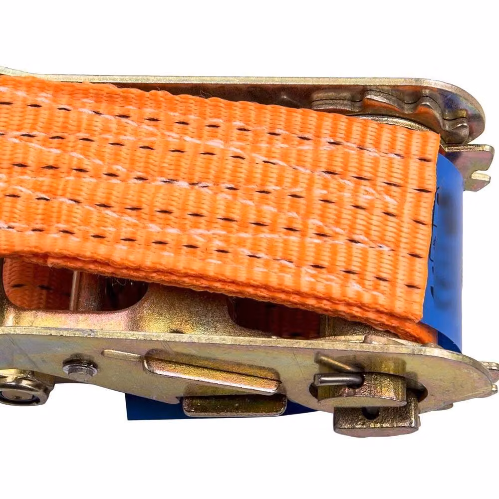 VOGREX 8 Pack Heavy Duty Claw Ratchet Lashing Straps, Orange, 50 mm x 10 m, 5 Ton – 3