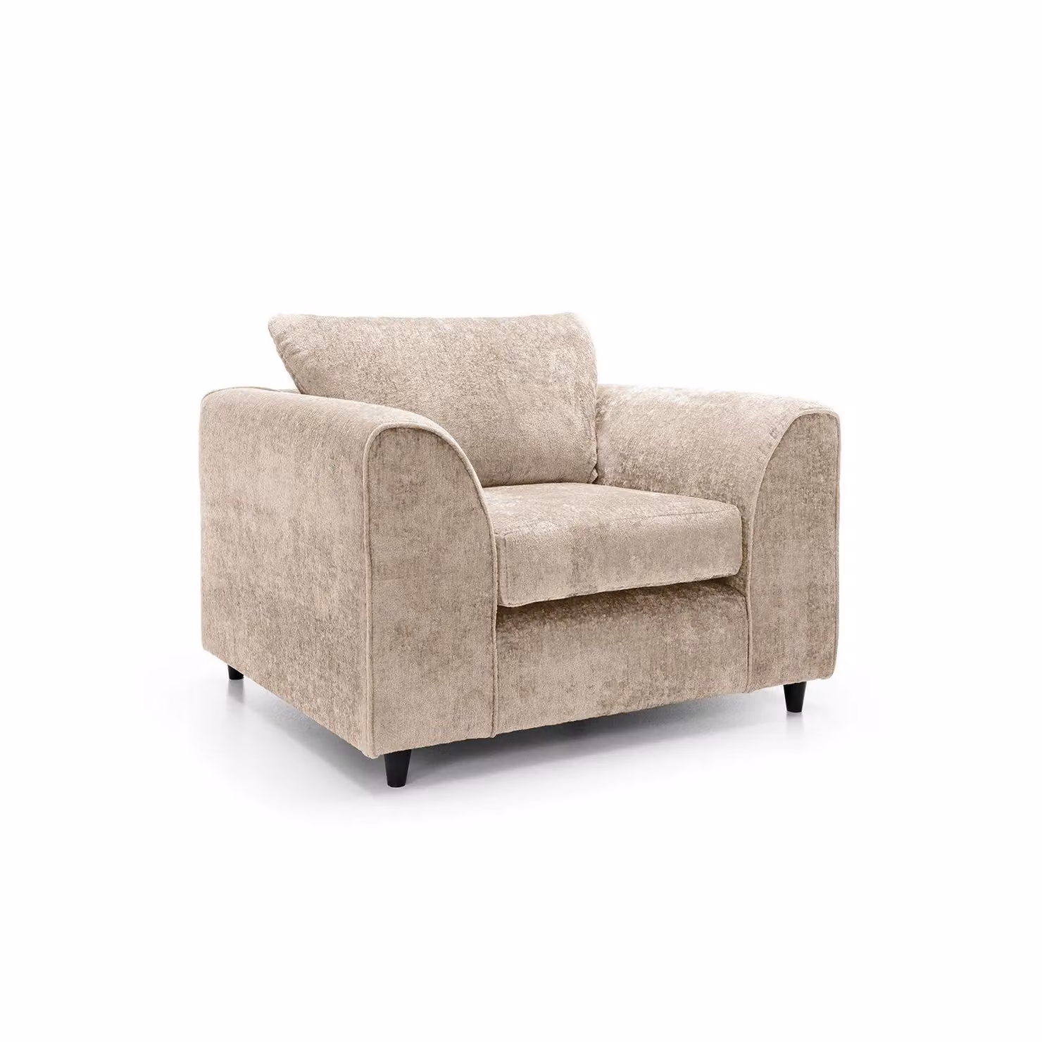 Abakus Direct Harriet Crushed Chenille Armchair in Beige – 2