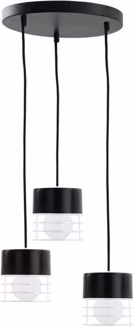 Netlighting Mao Cluster Pendant Ceiling Light, Black, Diameter: 32 cm, 3x E27