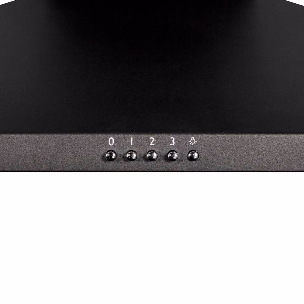 SIA Black Wall Mounted Chimney Cooker Hood with Activated Carbon Filter, W: 90 cm – 5