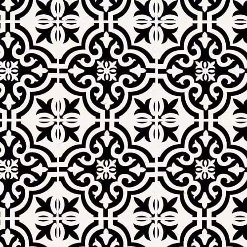 Arthouse Black Geometric Glossy Wall Tile, W/H: 30.5 x 30.5 cm – 1