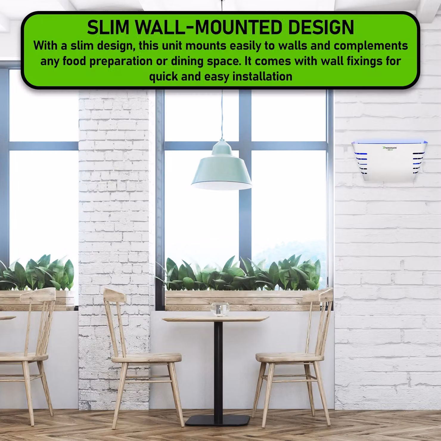 Xterminate 6W LED Wall Mounted Sticky Fly Trap Killer Glue Board in Silver – 3