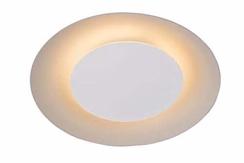 Lucide Foskal Modern LED Flush Ceiling Light, White, Diameter: 21.5 cm