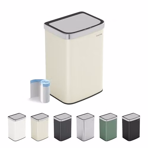 MCC Direct Smart Sensor Motion Activated Kitchen Waste Bin, 16L, Beige