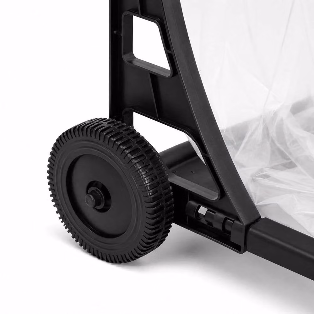 NESTLUNE Garden Waste Bag Holder Rubbish Trolley Cart, Black, W: 100 cm, D: 60 cm – 4