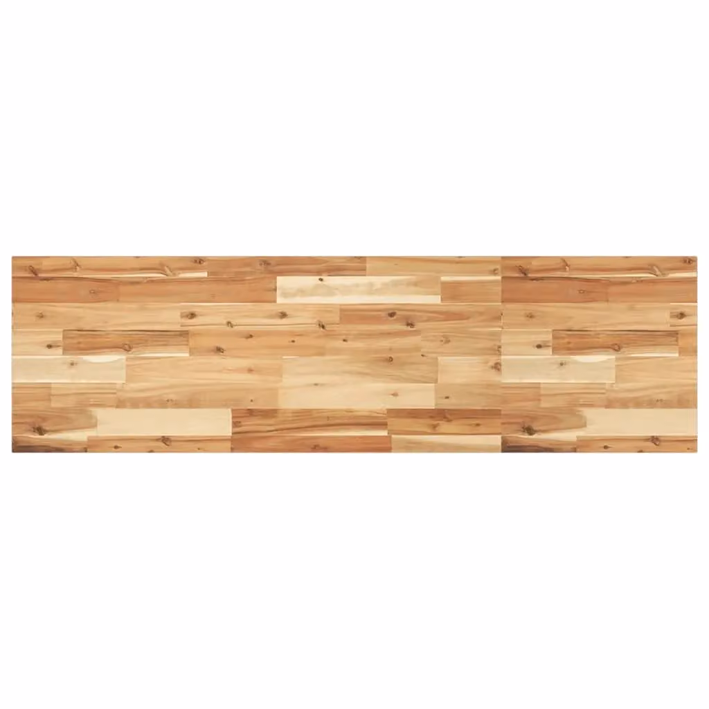 Berkfield Home Floating Shelf in Brown Oil Finished Solid Acacia Wood, W/D/H: 160 x 40 x 2 cm