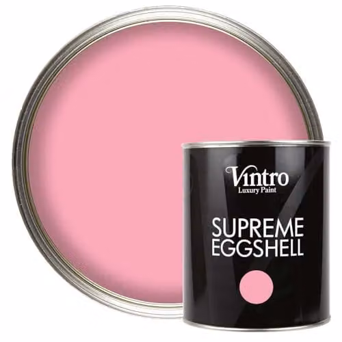 Vintro Olivia Pink Satin Furniture Paint for Wood, Trim and Metal, 1 Litre