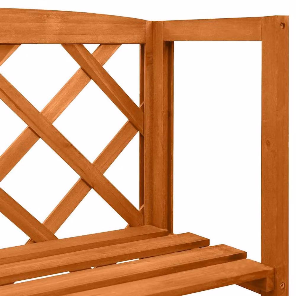 Berkfield Home Brown Solid Wood Trellis with Shelves, W/D/H: 55 x 30 x 140 cm – 3