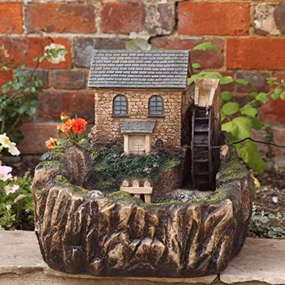 Marco Paul Solar Powered Multicolour Water Mill Tabletop Fountain – 4