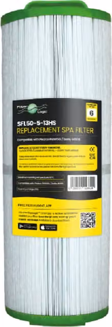 FilterLogic White Cartridge Filter for Hot Tub Spas compatible with Pleatco PWW50L and Darlly 40508
