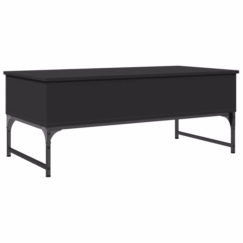 Berkfield Home Black Rectangular Coffee Table with Lift Mechanism, W/D/H: 100 x 50 x 40 cm – 2