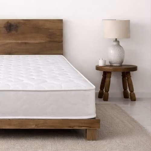 Starlight Beds White Hybrid Memory Foam and Spring Single Mattress, W/D/H: 90 x 190 x 18 cm