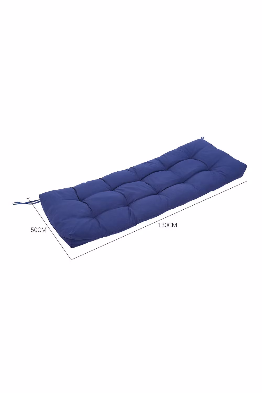 Living and Home Navy Blue 2/3 Seater Garden Patio Bench Cushion, W: 130 cm, D: 50 cm – 2