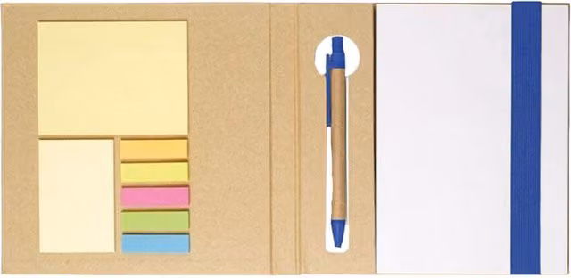 MidOcean Quincy Blank Notebook with Elastic Closure, Royal Blue
