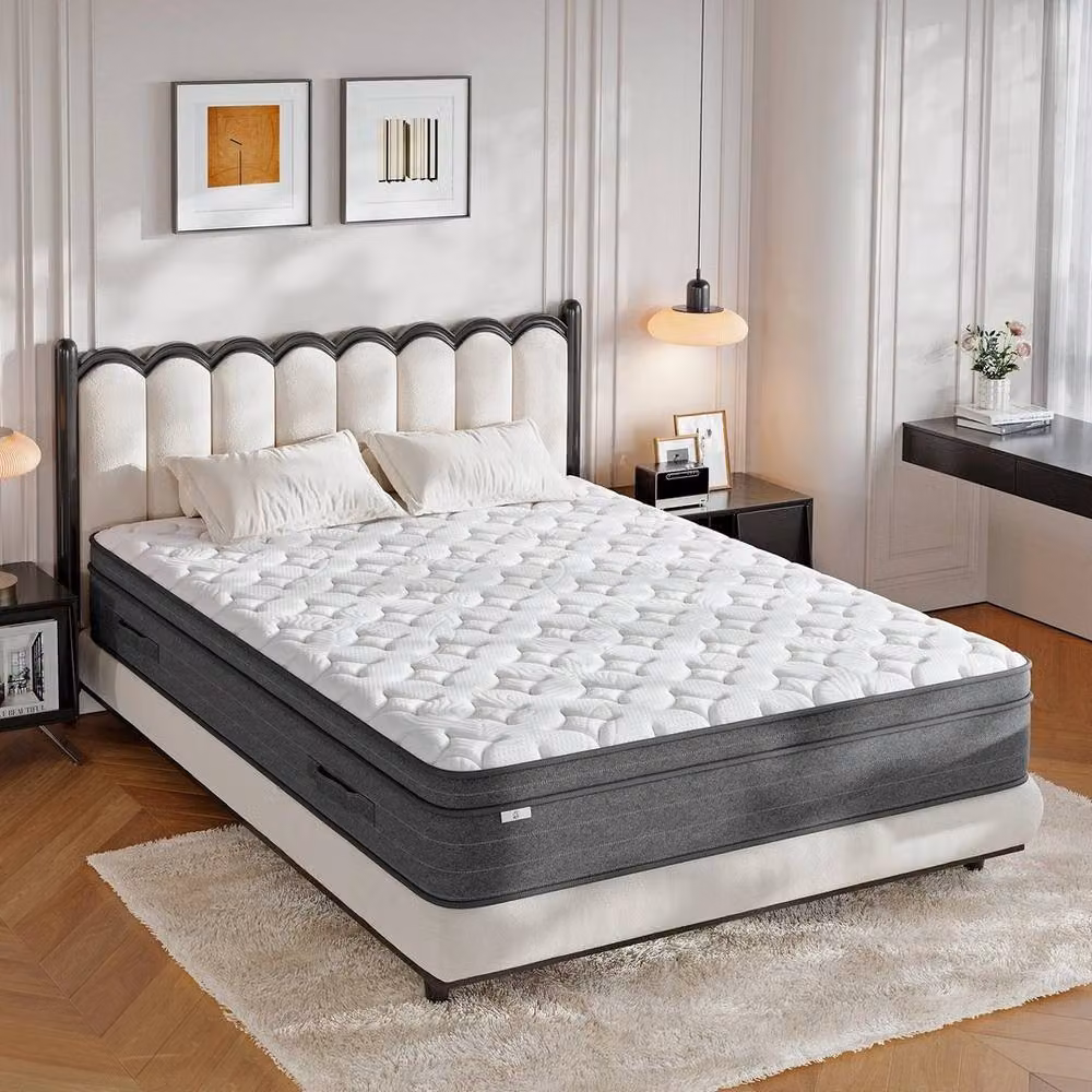 FORGEVIO White Hybrid Pocket Sprung Small Double Mattress, W/D/H: 120 x 190 x 26 cm – 2