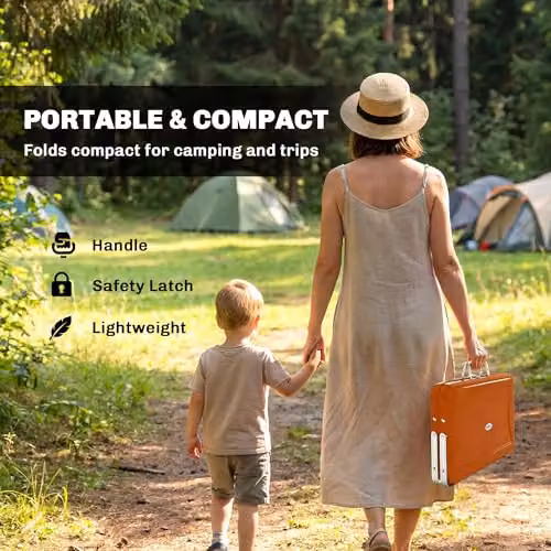 Outsunny Portable Tabletop Charcoal BBQ Grill in Orange – 3