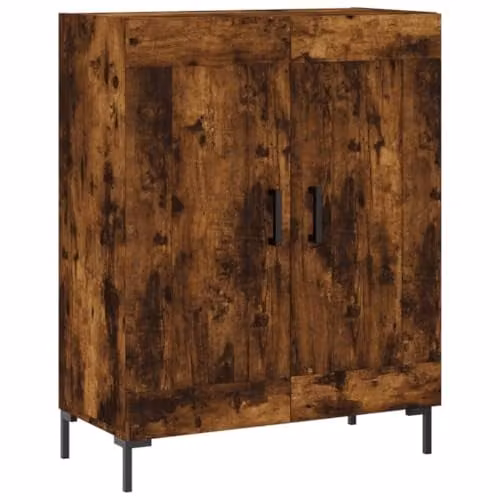 vidaXL Modern Smoked Oak Sideboard and Storage Cabinet in Brown – 1