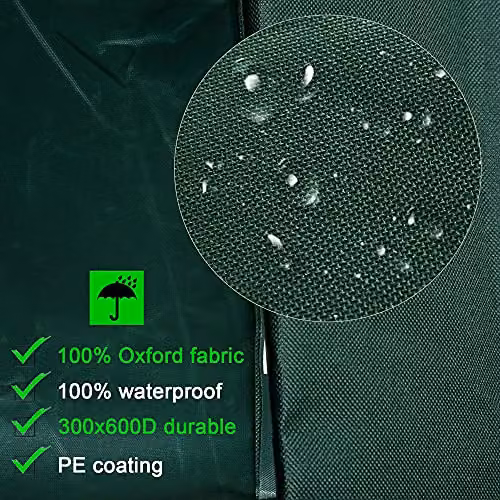 Outsunny Water Repellent Oxford Fabric Garden Sofa Cover, Green, W: 205 cm, D: 145 cm, H: 70 cm – 4