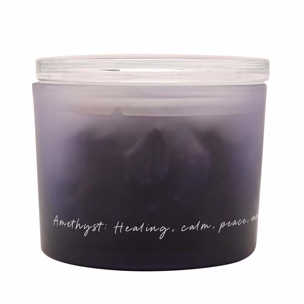 Serenity Amethyst Crystal Reed Diffuser and Oil in Purple with Fruity and Fresh Scents – 3