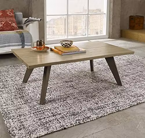 Bentley Designs Cadell Aged Oak Coffee Table, Brown, W/D/H: 70 x 70 x 40 cm – 1