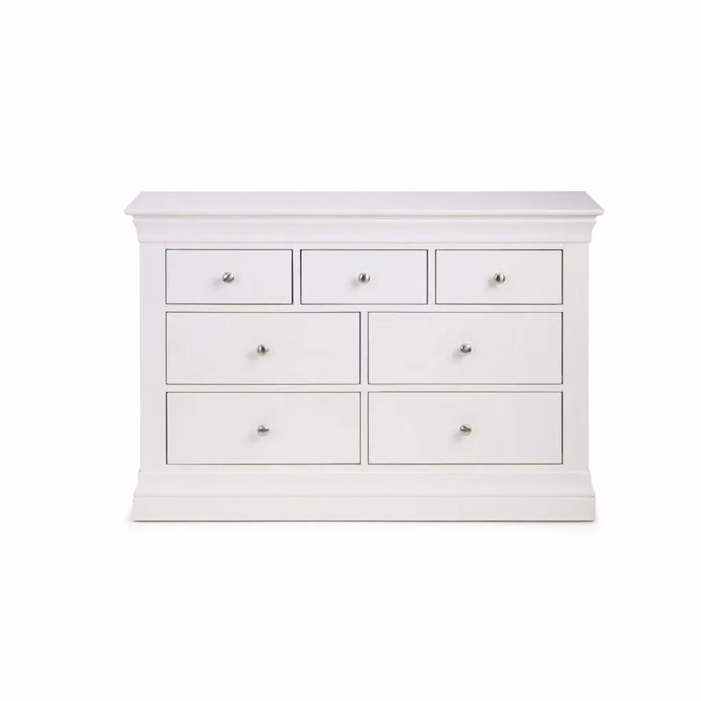 Ashfield Classical White 7 Drawer Chest – 2